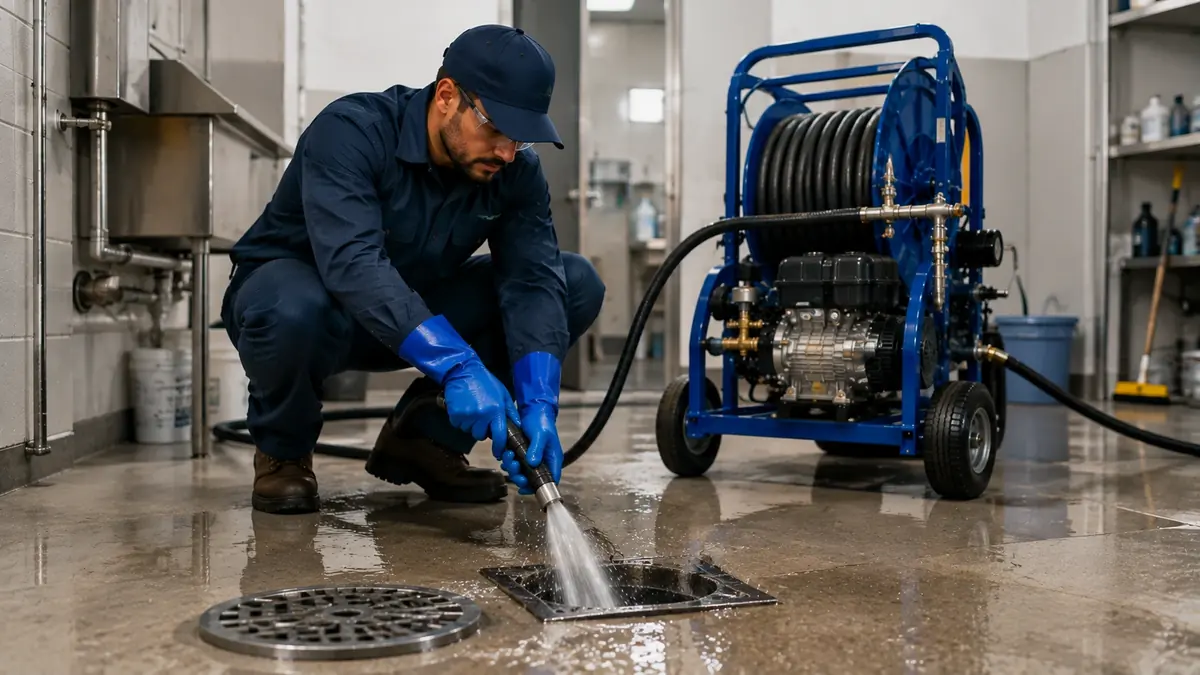 Floor Drain Hydro Jet Cleaning in Yucca Valley