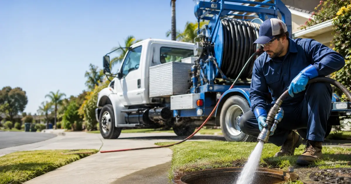 Hydro jet sewer cleaning Yucca Valley