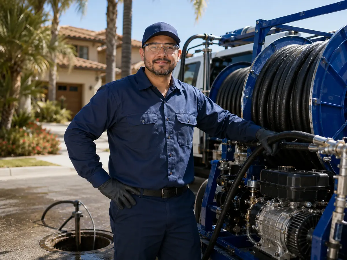 Hydro jet sewer cleaning in Yucca Valley