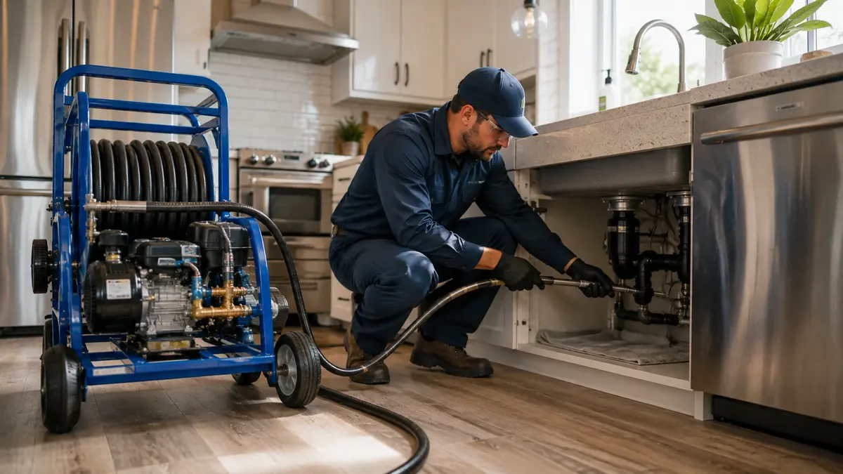 Kitchen Drain Hydro Jetting in Yucca Valley